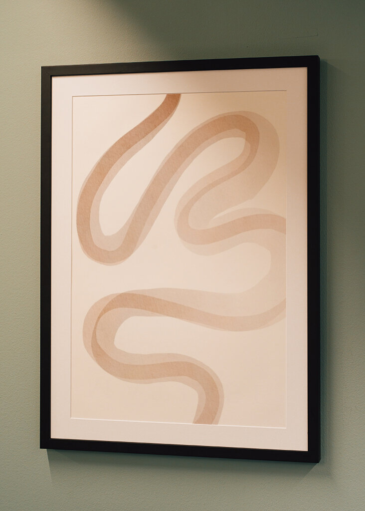 Design mit fließenden Linien