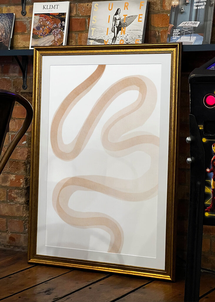 Design mit fließenden Linien