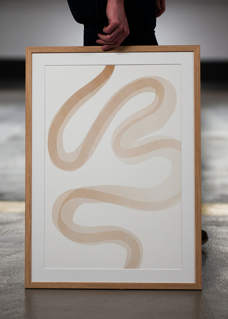 Design mit fließenden Linien