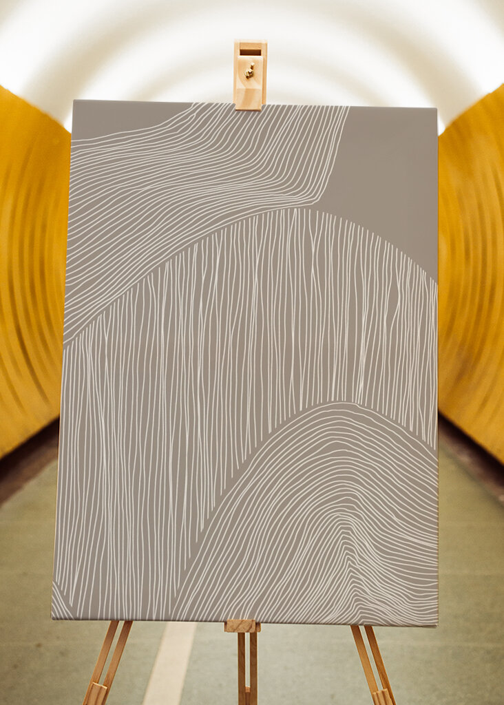 Fließende Linienharmonie