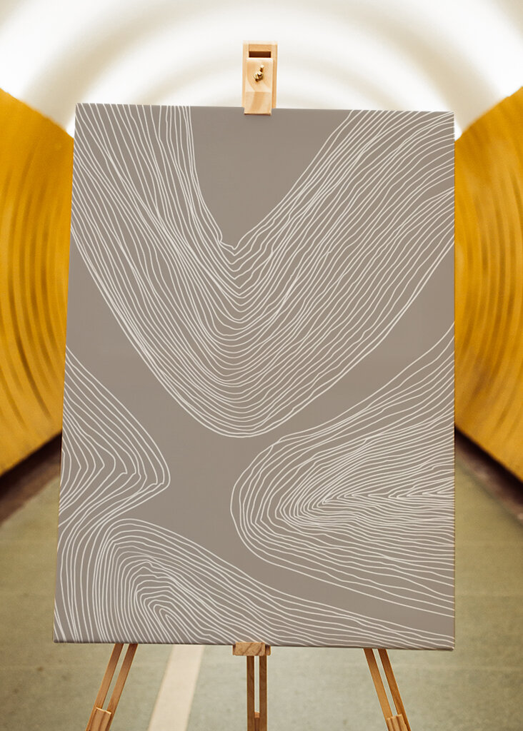 Fließende Linien Eleganz