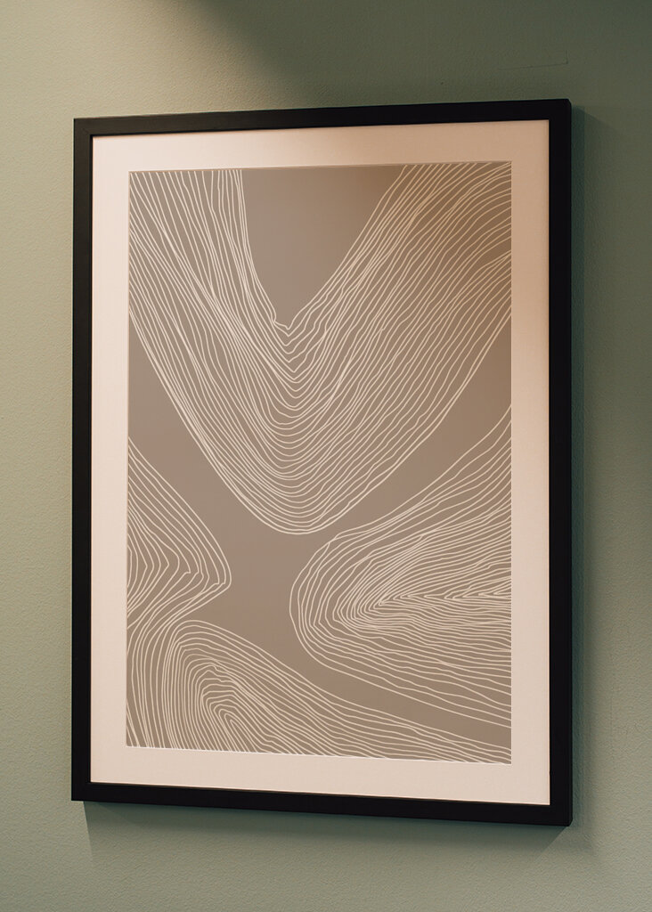 Fließende Linien Eleganz