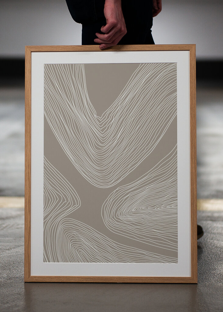 Fließende Linien Eleganz