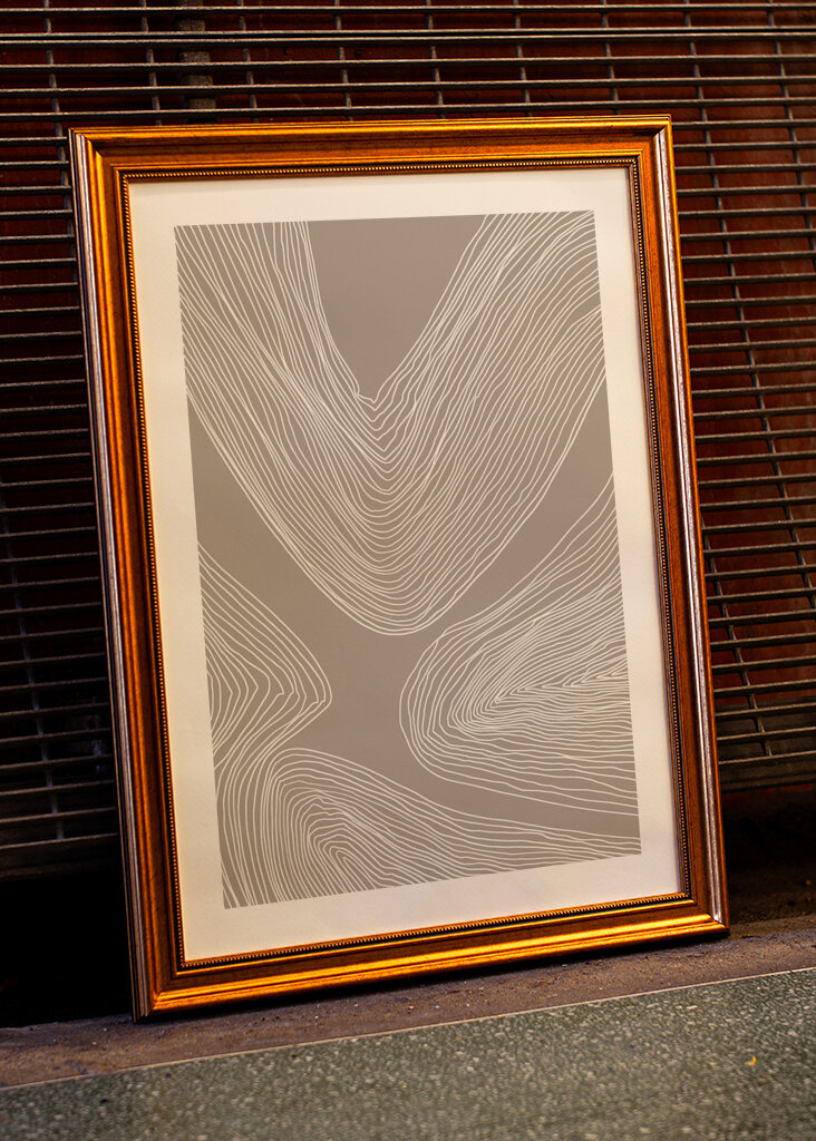 Fließende Linien Eleganz