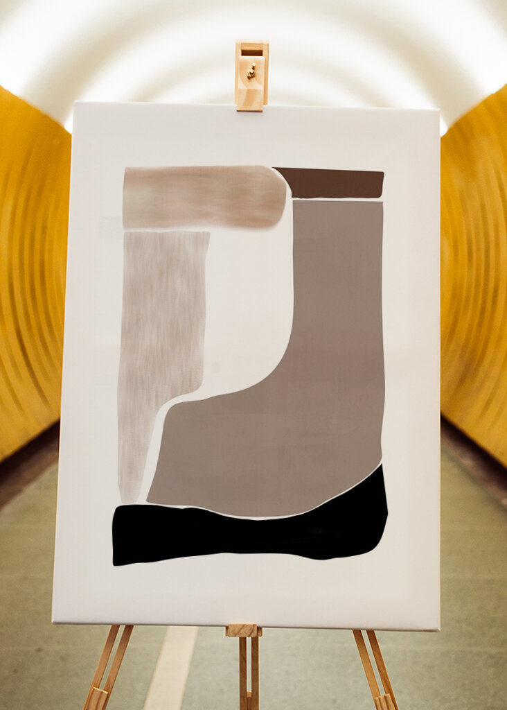 Abstrakte jordfarver