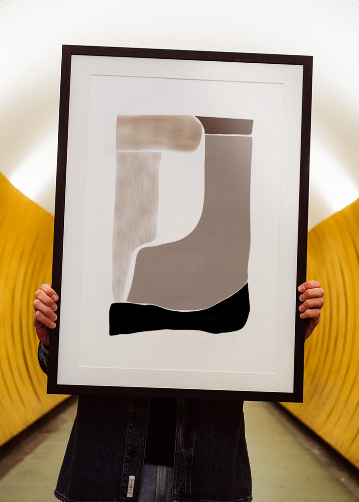 Abstrakte jordfarver