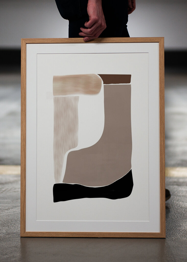 Abstrakte jordfarver