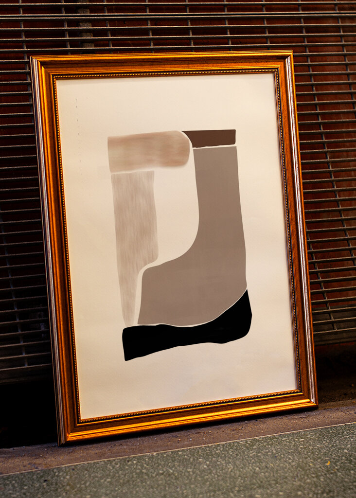 Abstrakte jordfarver