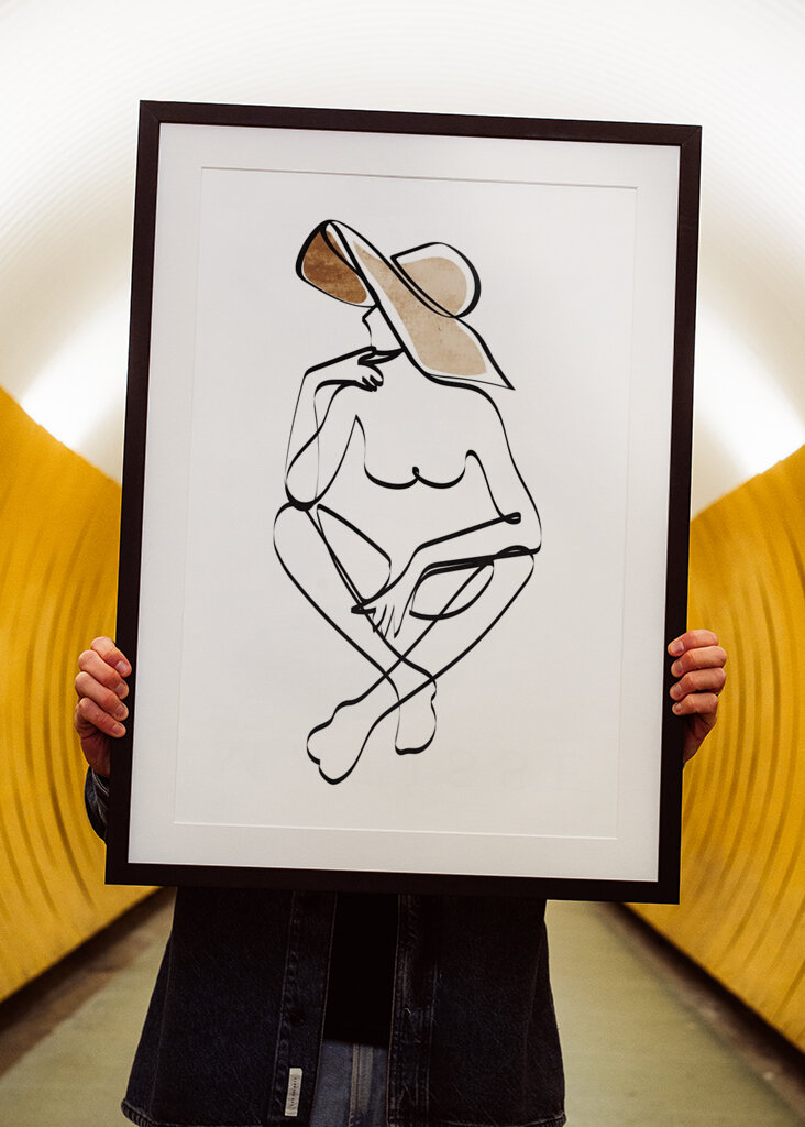 Chic minimal silhuet