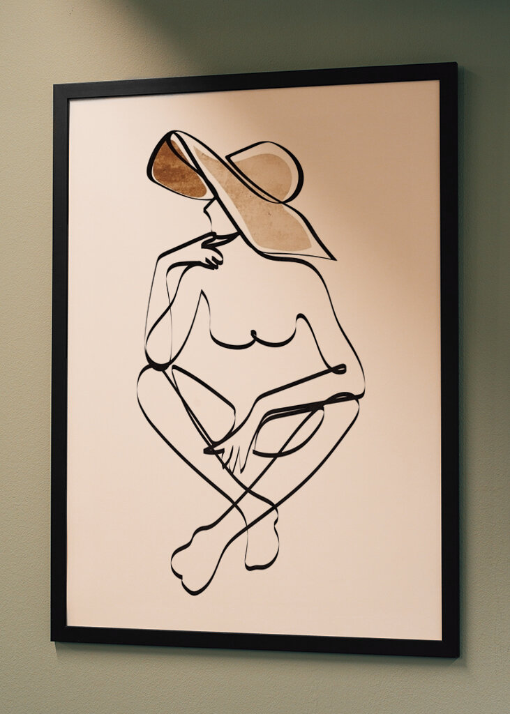 Chic minimal silhuet