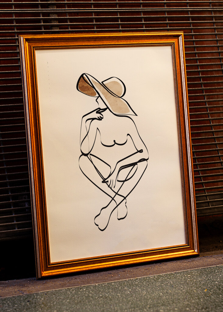 Chic minimal silhuet