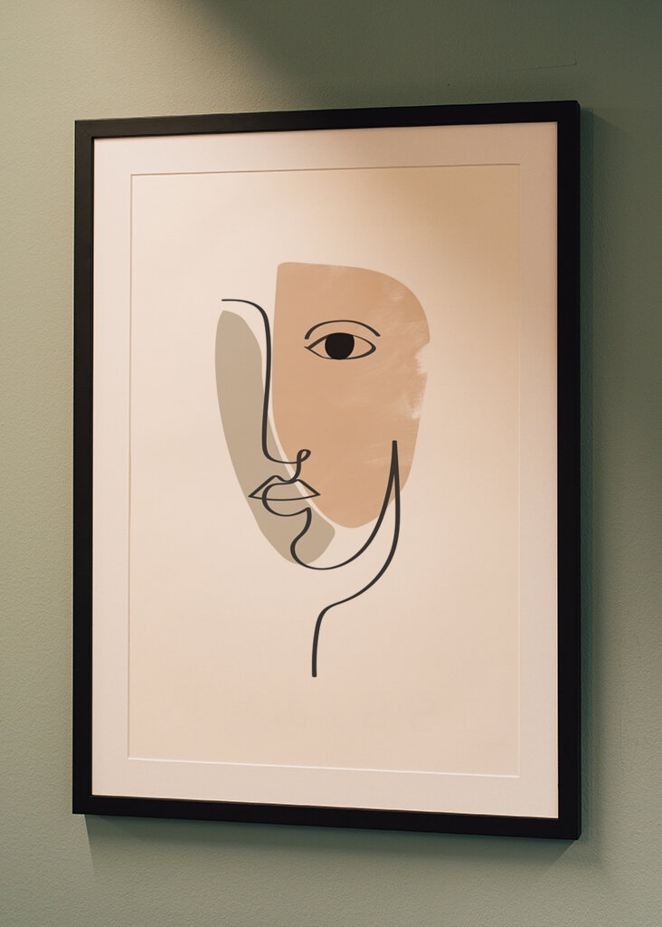 Minimalistiske ansigtslinjer