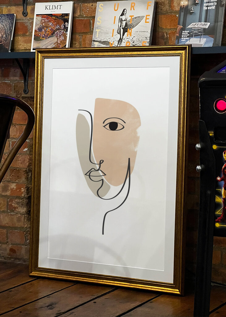 Minimalistiske ansigtslinjer