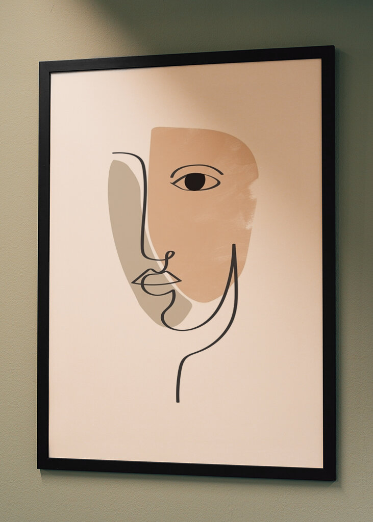 Minimalistiske ansigtslinjer