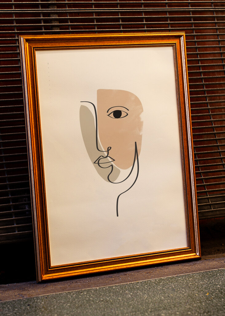 Minimalistiske ansigtslinjer