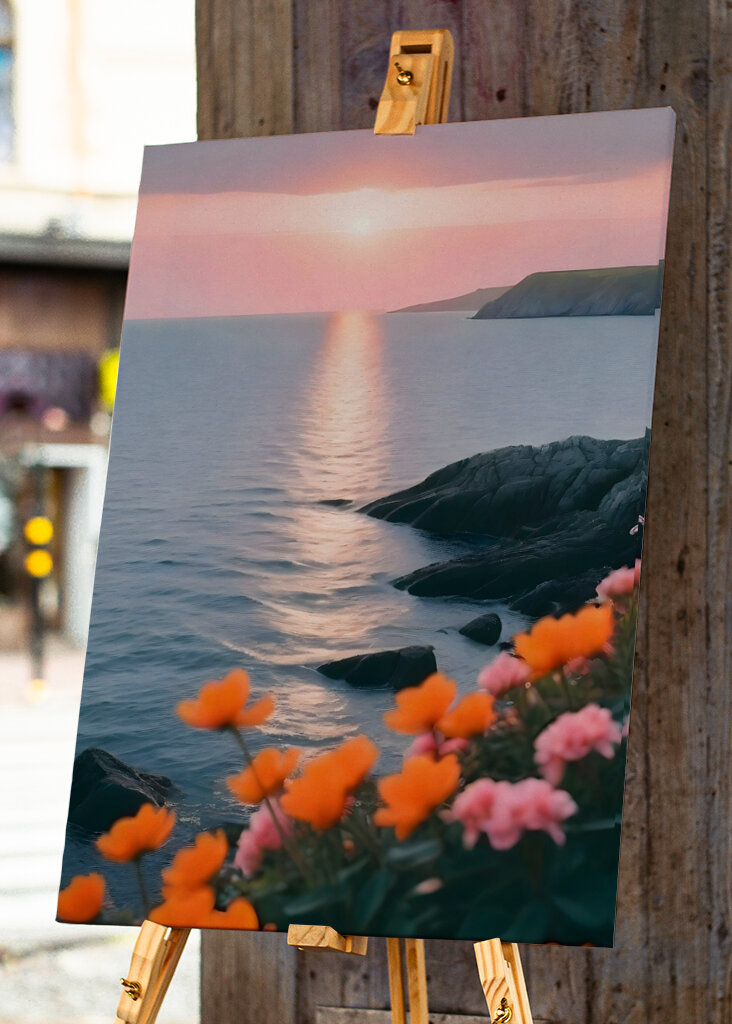 Solnedgang Kyst Bloom