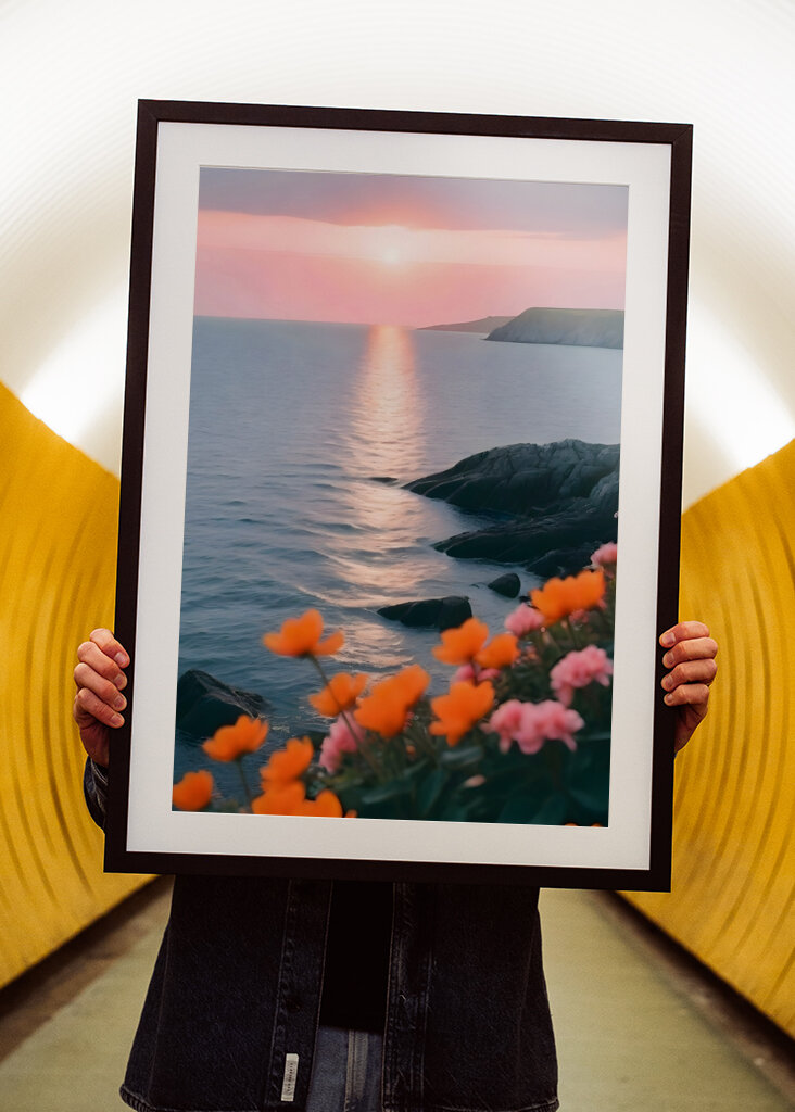 Solnedgang Kyst Bloom