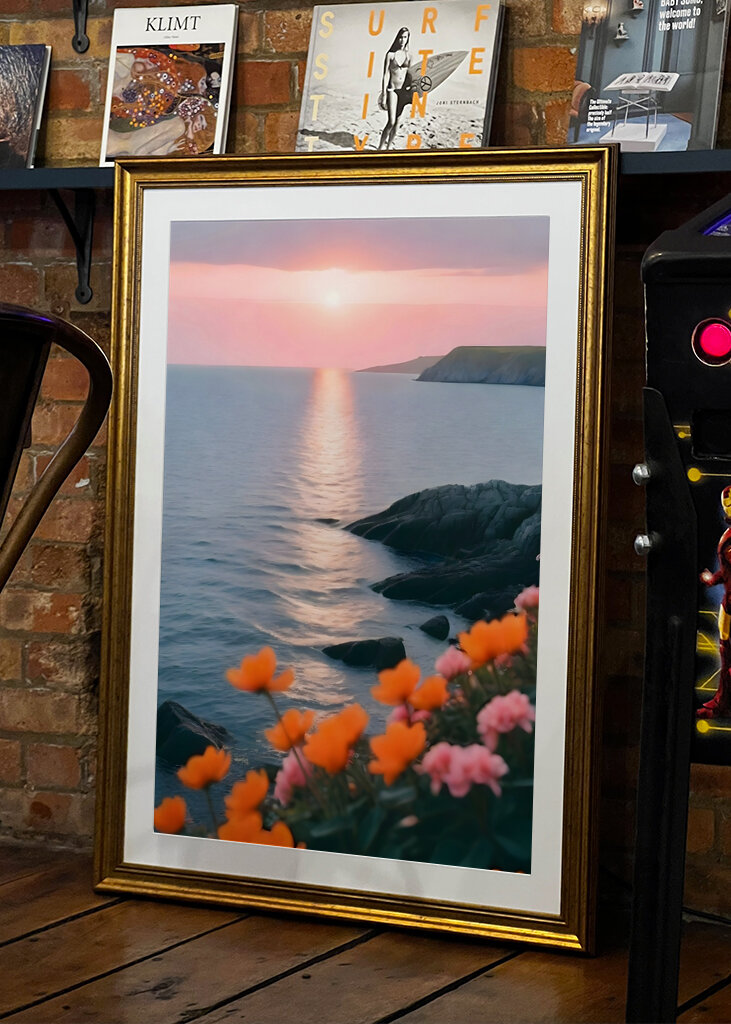 Solnedgang Kyst Bloom