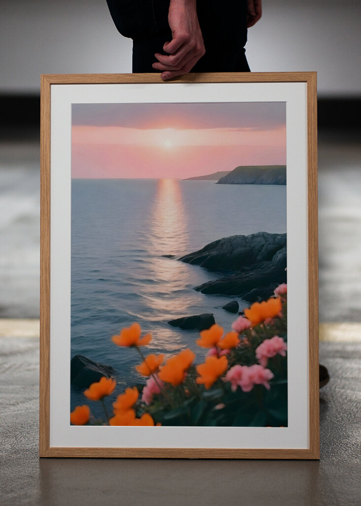 Solnedgang Kyst Bloom