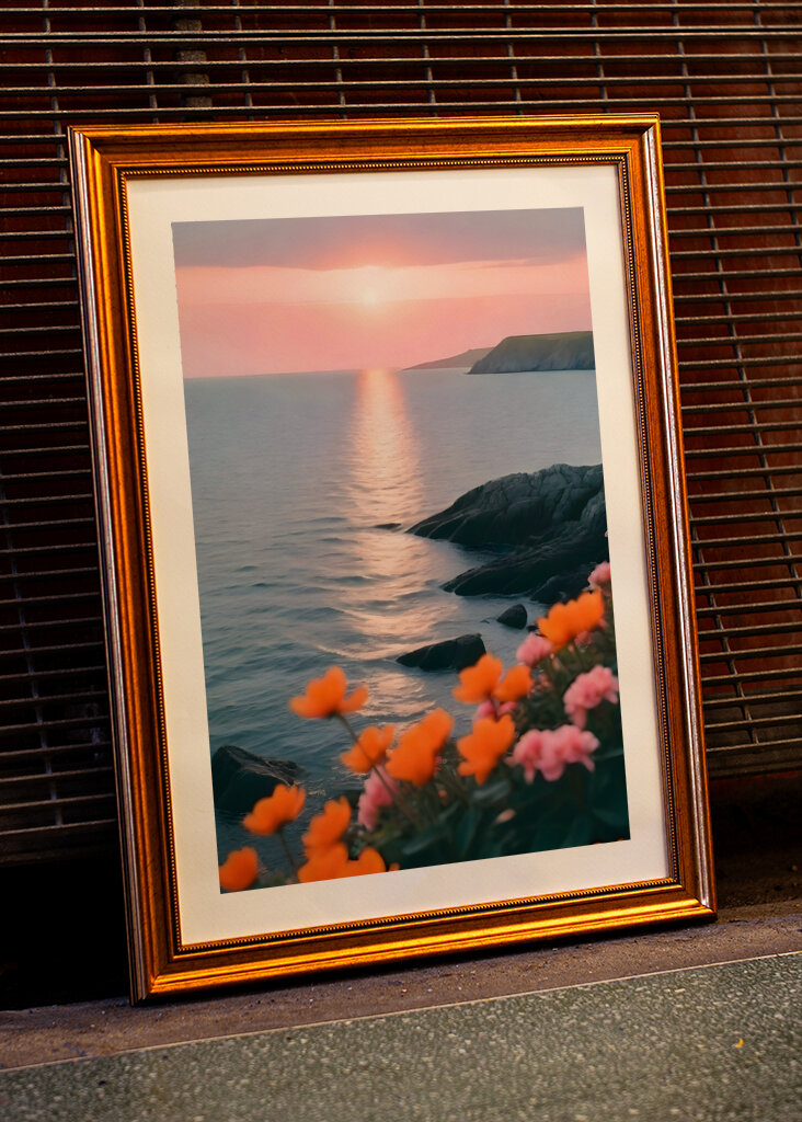 Solnedgang Kyst Bloom