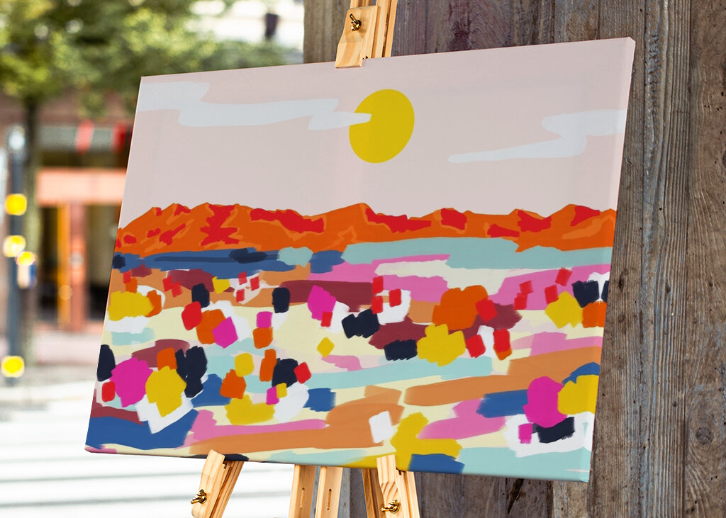 Lebendiger Sonnenuntergangstraum