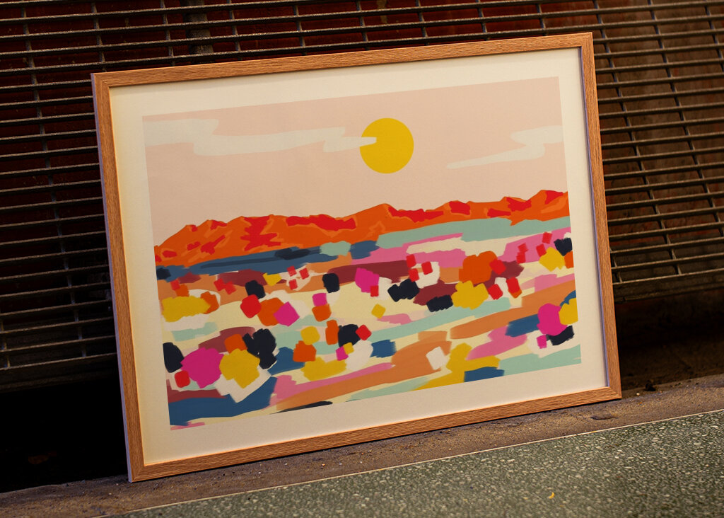 Lebendiger Sonnenuntergangstraum