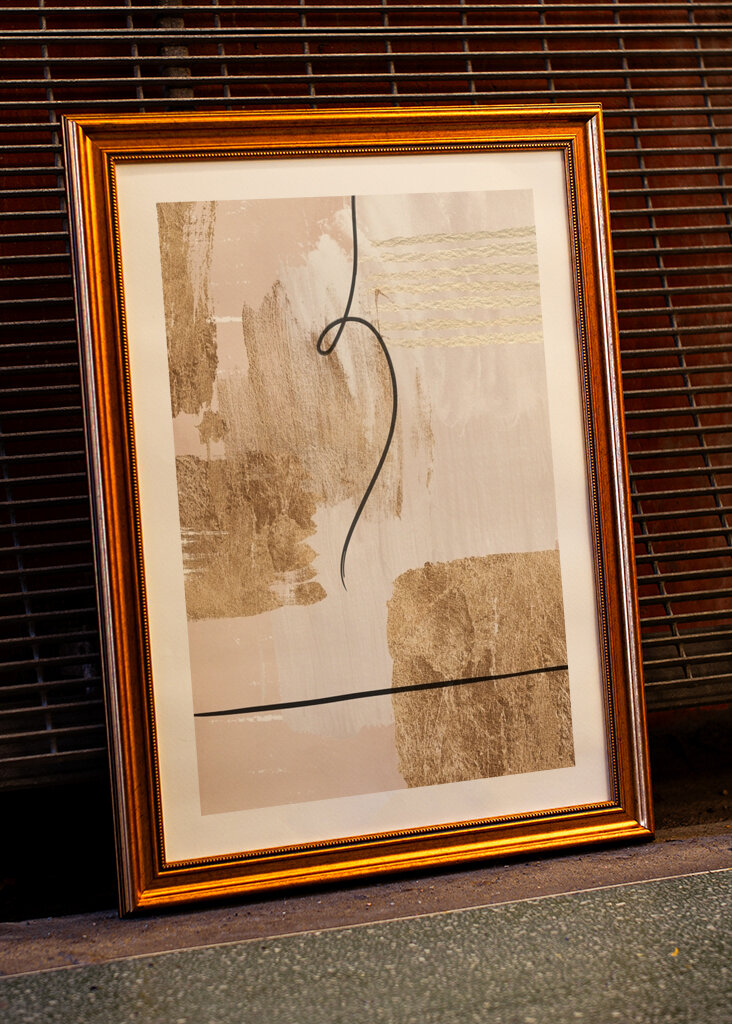 Abstract Gold Elegance