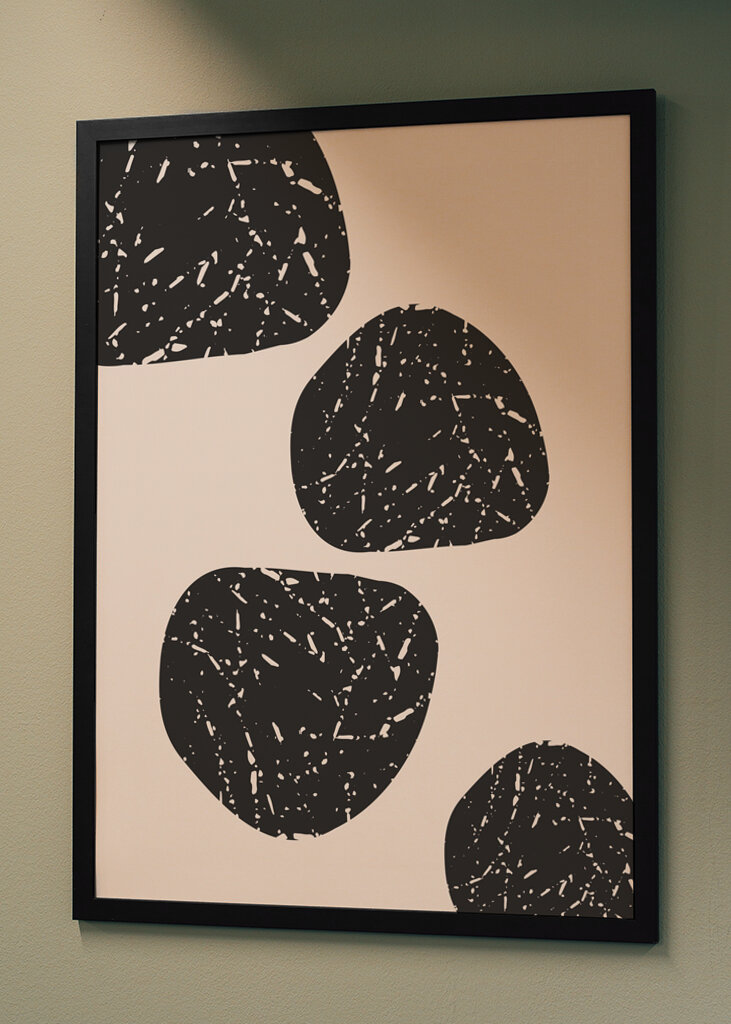 Abstracte zwarte vormen