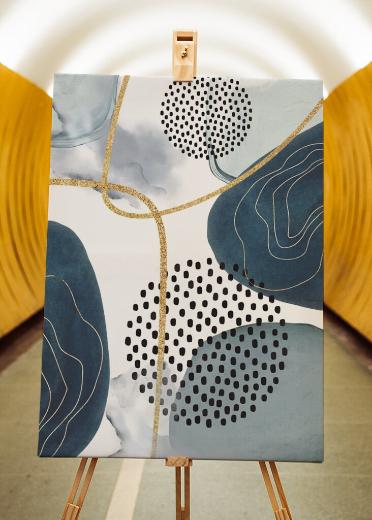 Modrý abstraktní tok