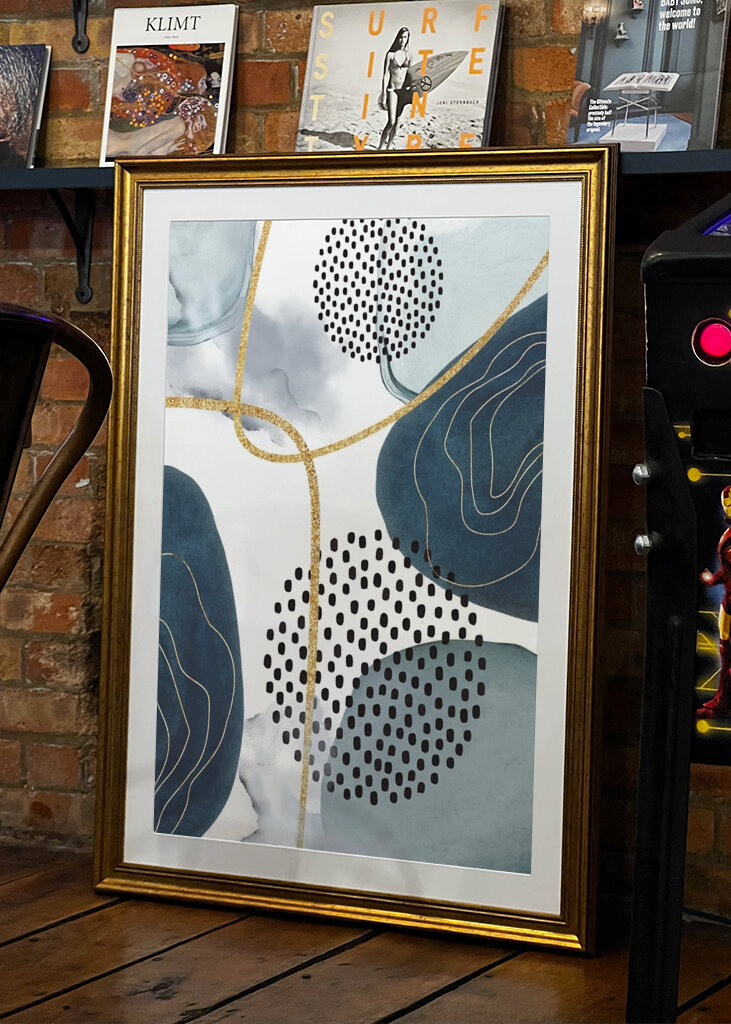 Modrý abstraktní tok