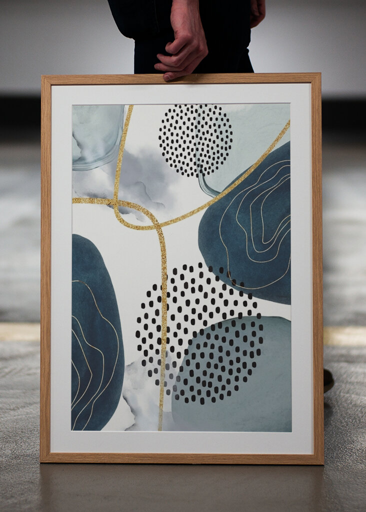 Modrý abstraktní tok