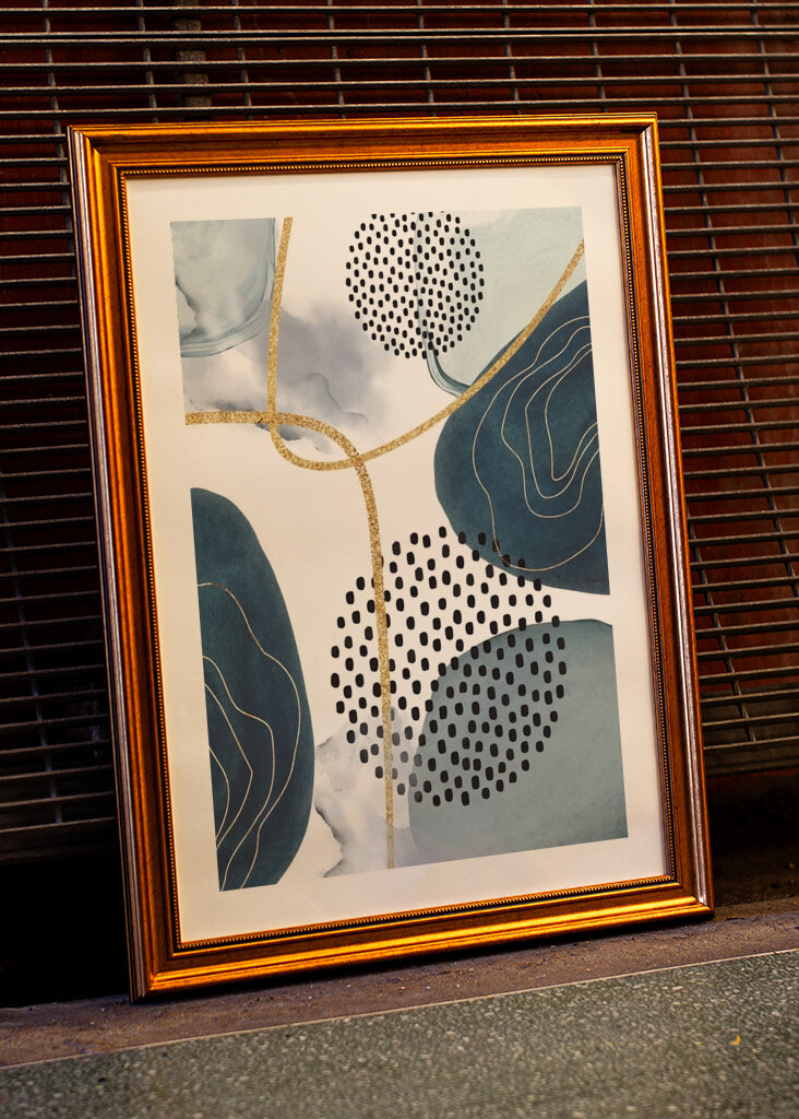 Modrý abstraktní tok