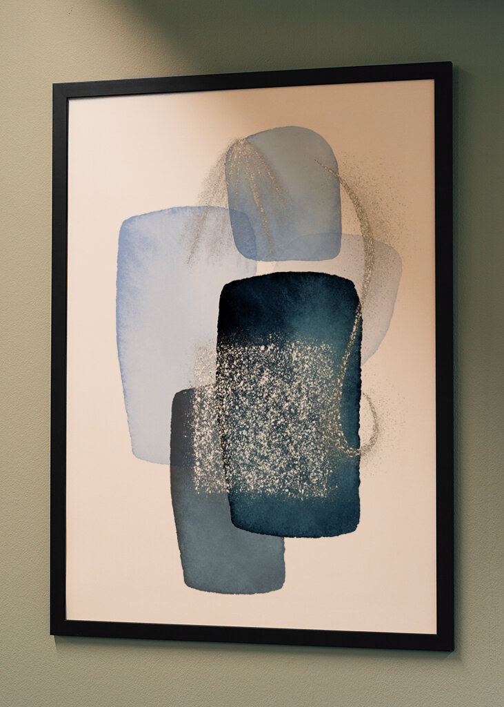 Modré abstraktní formuláře