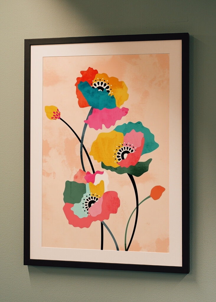 Zářivé květy máku