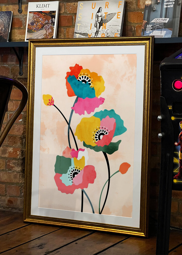 Zářivé květy máku