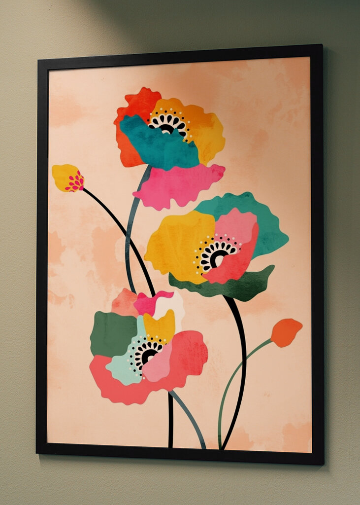 Zářivé květy máku