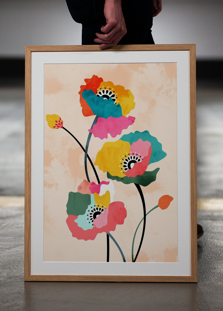 Zářivé květy máku