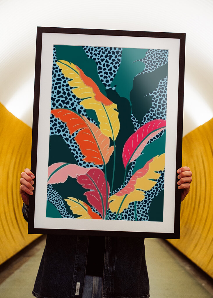 Dschungel-Blatt-Vibes