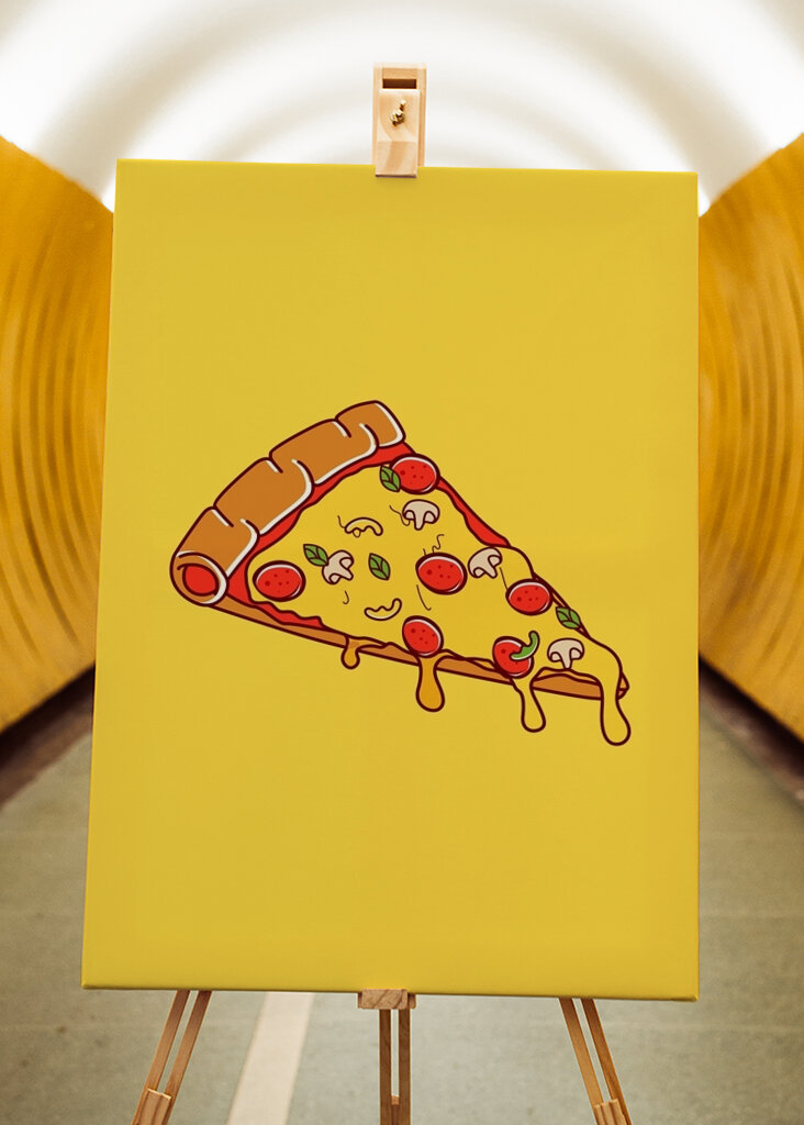 pizza design illustration 