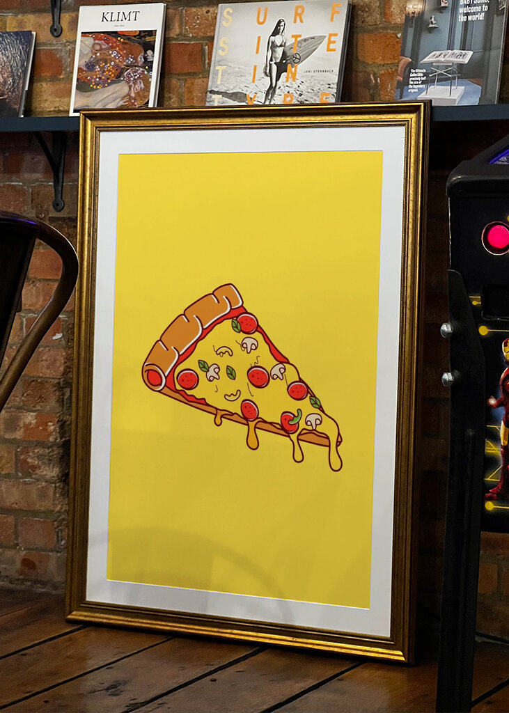 pizza design illustration 