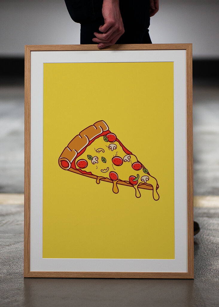 pizza design illustration 