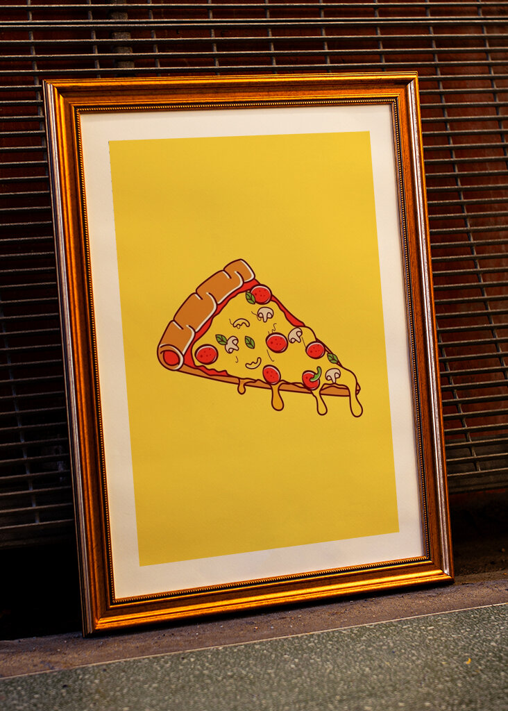 pizza design illustration 