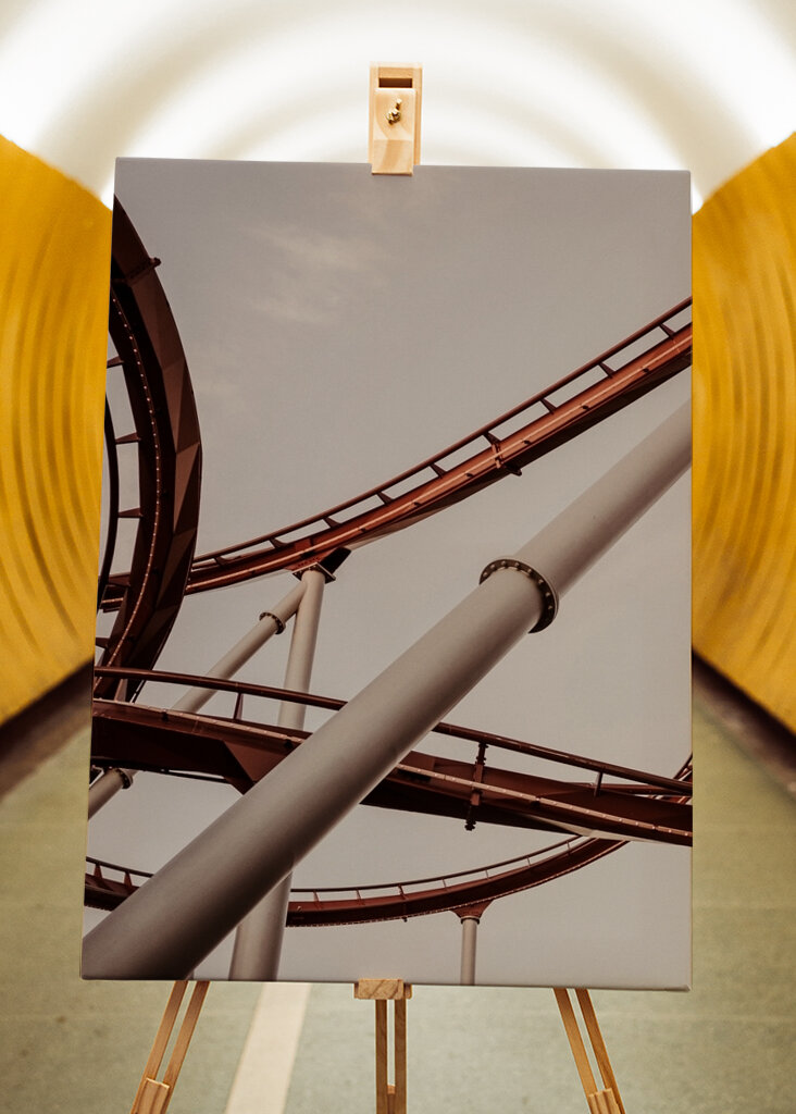 Stålkonstruktion i rörelse