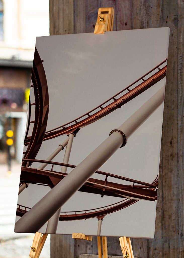 Stålkonstruktion i rörelse