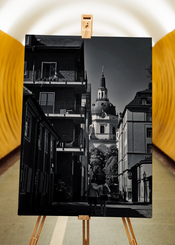 Among houses & Katarina Church