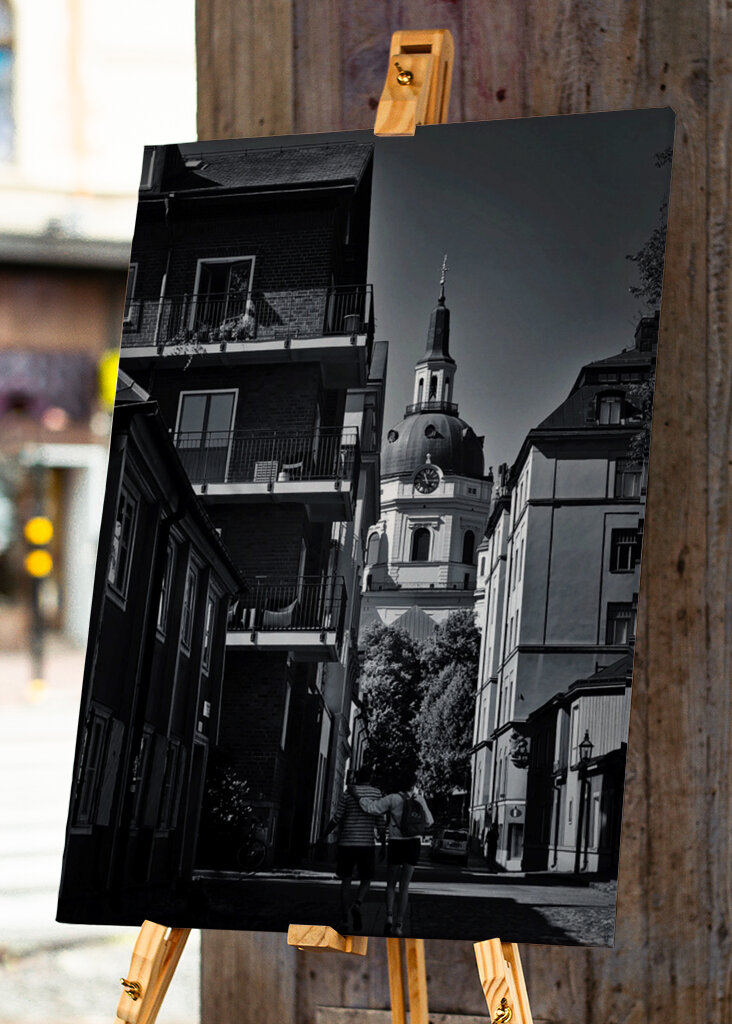 Among houses & Katarina Church