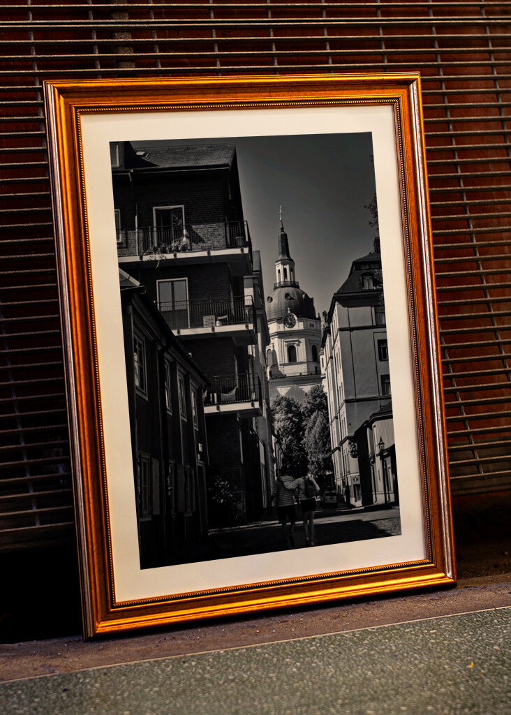 Among houses & Katarina Church