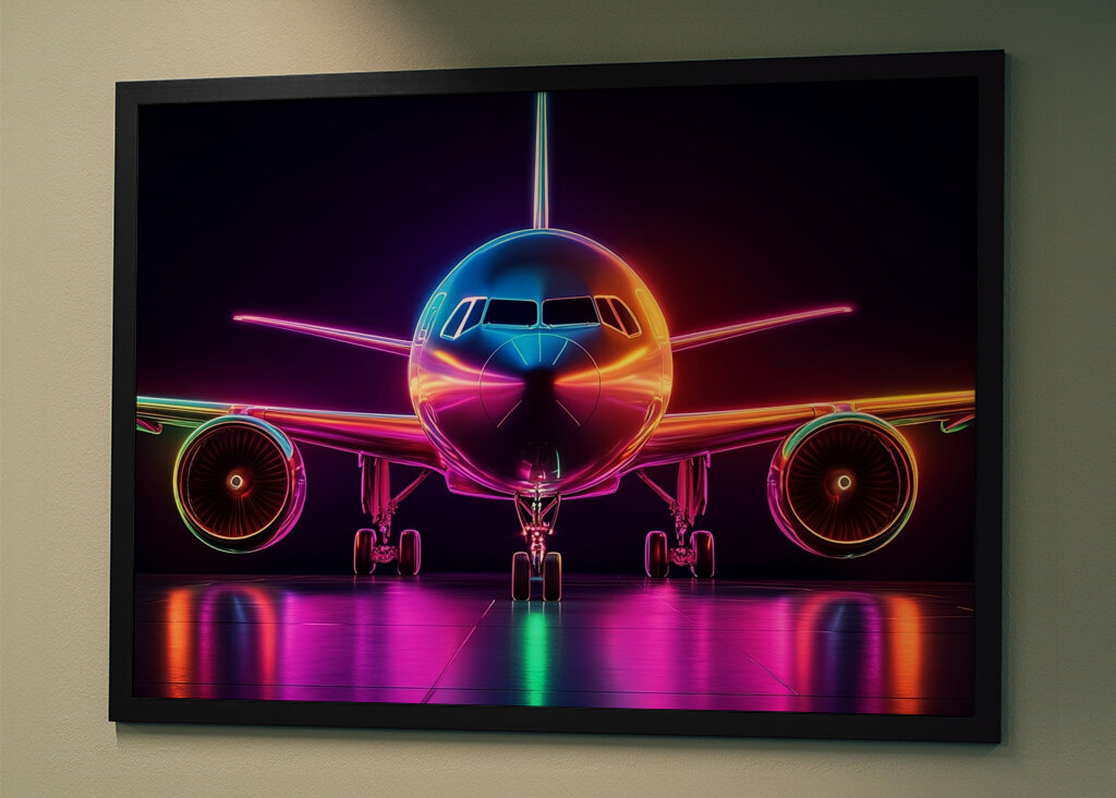 Airbus A320 Neon Flugzeug
