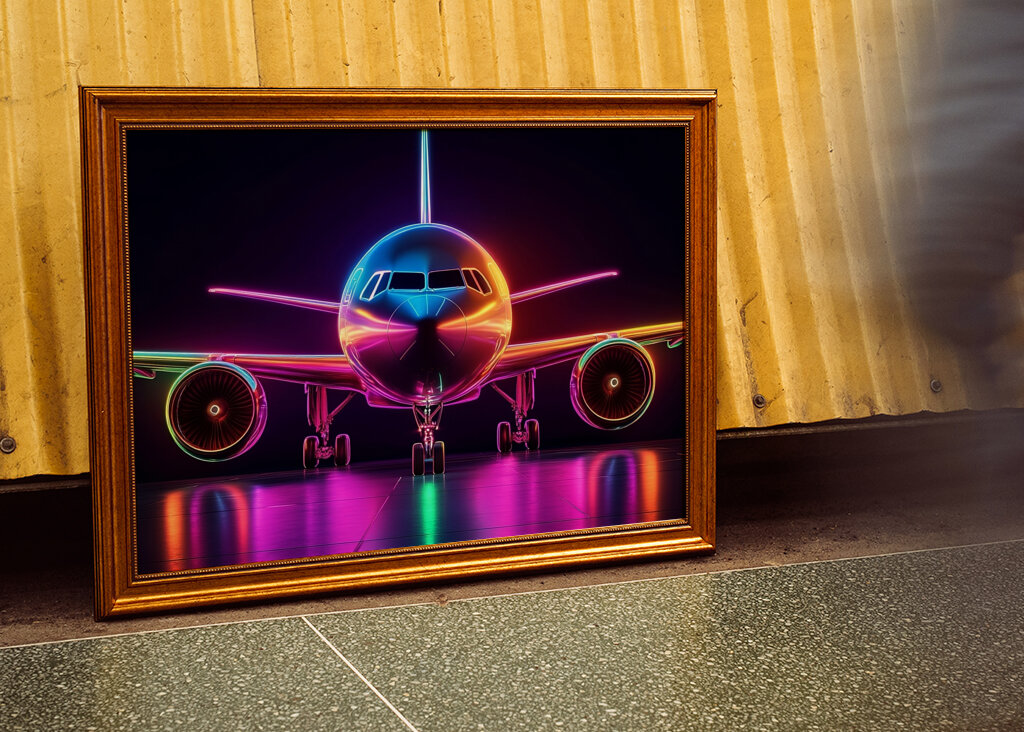 Airbus A320 Neon Flugzeug