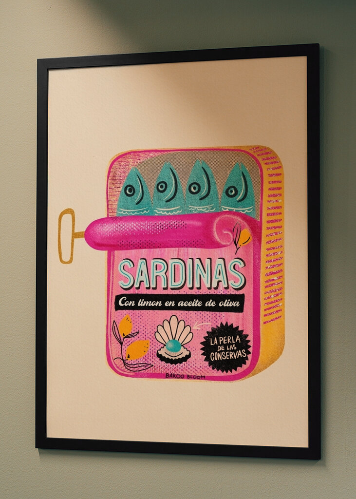 Sardines Tin Can - Kitchen Art